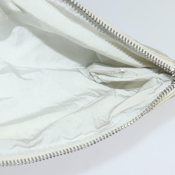 BOTTEGA VENETA MAXI INTRECCIATO Cassette Shoulder Bag Nylon Gray Auth mr1362