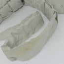 BOTTEGA VENETA MAXI INTRECCIATO Cassette Shoulder Bag Nylon Gray Auth mr1362-7