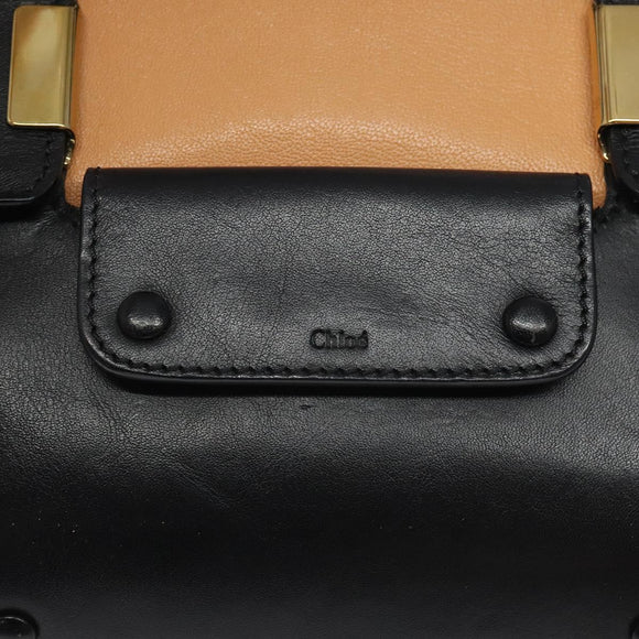 Chloe Little Alice Hand Bag Leather Pink Gold Auth mr1364