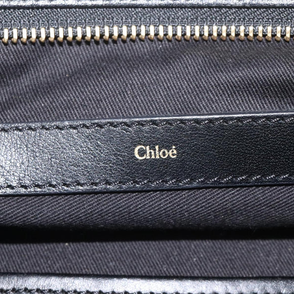 Chloe Little Alice Hand Bag Leather Pink Gold Auth mr1364