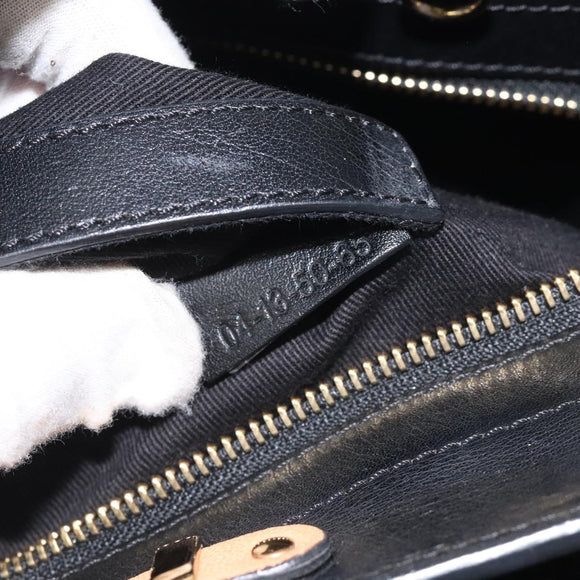 Chloe Little Alice Hand Bag Leather Pink Gold Auth mr1364