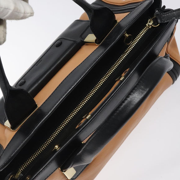 Chloe Little Alice Hand Bag Leather Pink Gold Auth mr1364