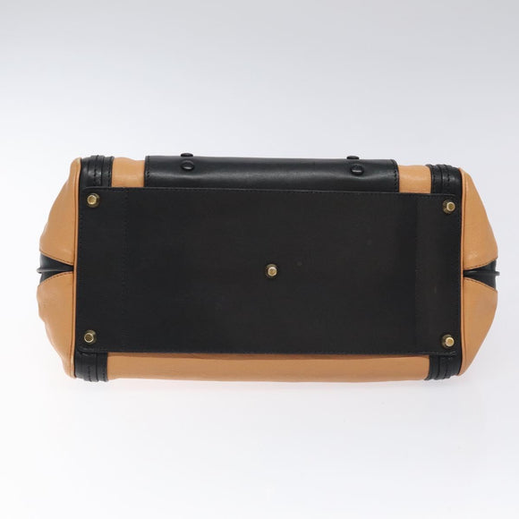 Chloe Little Alice Hand Bag Leather Pink Gold Auth mr1364