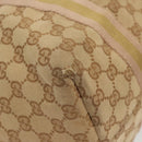 GUCCI GG Canvas Sherry Line Hand Bag Beige Gold 139260 Auth mr1366-9