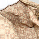 GUCCI GG Canvas Sherry Line Hand Bag Beige Gold 139260 Auth mr1366-19