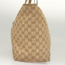 GUCCI GG Canvas Sherry Line Hand Bag Beige Gold 139260 Auth mr1366-3