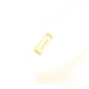 CHANEL Choco Bar Fringe Tote Bag Leather White Silver CC Auth mr1367-12