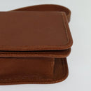 Poro Ralph Lauren Shoulder Bag Leather Brown Gold Auth mr1368-14