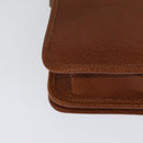 Poro Ralph Lauren Shoulder Bag Leather Brown Gold Auth mr1368-15