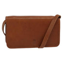 Poro Ralph Lauren Shoulder Bag Leather Brown Gold Auth mr1368-1