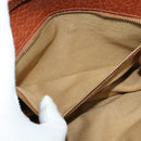 Poro Ralph Lauren Shoulder Bag Leather Brown Gold Auth mr1368-20