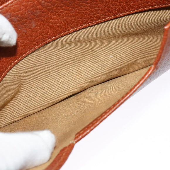 Poro Ralph Lauren Shoulder Bag Leather Brown Gold Auth mr1368