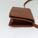 Poro Ralph Lauren Shoulder Bag Leather Brown Gold Auth mr1368-4