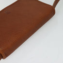 Poro Ralph Lauren Shoulder Bag Leather Brown Gold Auth mr1368-6