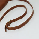 Poro Ralph Lauren Shoulder Bag Leather Brown Gold Auth mr1368-7