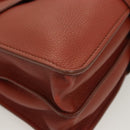 Chloe Abbey Hand Bag Leather 2way Brown Gold Auth mr1375-8