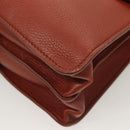 Chloe Abbey Hand Bag Leather 2way Brown Gold Auth mr1375-23