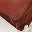 Chloe Abbey Hand Bag Leather 2way Brown Gold Auth mr1375-25