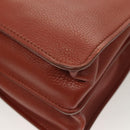 Chloe Abbey Hand Bag Leather 2way Brown Gold Auth mr1375-28