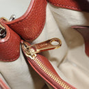 Chloe Abbey Hand Bag Leather 2way Brown Gold Auth mr1375-37