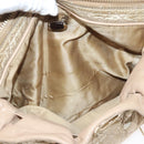 Christian Dior Canage Hand Bag Nylon Beige Gold Auth mr1376-25