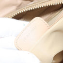 Christian Dior Canage Hand Bag Nylon Beige Gold Auth mr1376-12