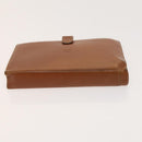 LOEWE Day Planner Cover Shoulder Bag Suede Leather 2Set Brown Auth mr1380-12