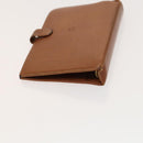 LOEWE Day Planner Cover Shoulder Bag Suede Leather 2Set Brown Auth mr1380-14