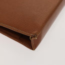 LOEWE Day Planner Cover Shoulder Bag Suede Leather 2Set Brown Auth mr1380-15