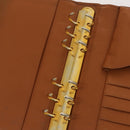 LOEWE Day Planner Cover Shoulder Bag Suede Leather 2Set Brown Auth mr1380-17