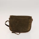 LOEWE Day Planner Cover Shoulder Bag Suede Leather 2Set Brown Auth mr1380-3