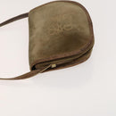 LOEWE Day Planner Cover Shoulder Bag Suede Leather 2Set Brown Auth mr1380-4