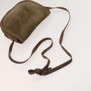 LOEWE Day Planner Cover Shoulder Bag Suede Leather 2Set Brown Auth mr1380-5