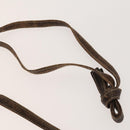 LOEWE Day Planner Cover Shoulder Bag Suede Leather 2Set Brown Auth mr1380-6