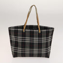 BURBERRY Nova Check Hand Bag Nylon 2Set Red Black Auth mr1381-10