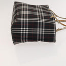 BURBERRY Nova Check Hand Bag Nylon 2Set Red Black Auth mr1381-12