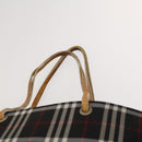 BURBERRY Nova Check Hand Bag Nylon 2Set Red Black Auth mr1381-14