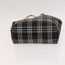 BURBERRY Nova Check Hand Bag Nylon 2Set Red Black Auth mr1381-15