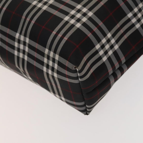 BURBERRY Nova Check Hand Bag Nylon 2Set Red Black Auth mr1381