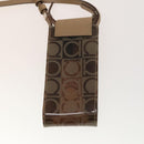 Salvatore Ferragamo Hand Bag Vinyl 2 Set Brown Auth mr1382-11