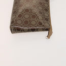 Salvatore Ferragamo Hand Bag Vinyl 2 Set Brown Auth mr1382-15