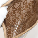 Salvatore Ferragamo Hand Bag Vinyl 2 Set Brown Auth mr1382-21