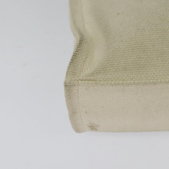 BALLY Crystalia XS Hand Bag Canvas 2way White Gold Auth mr1384