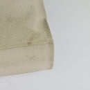 BALLY Crystalia XS Hand Bag Canvas 2way White Gold Auth mr1384-16