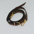 BALLY Crystalia XS Hand Bag Canvas 2way White Gold Auth mr1384-19