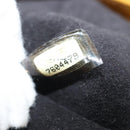 CHANEL Choco Bar Hand Bag Patent Leather Yellow Silver CC Auth mr1387-12