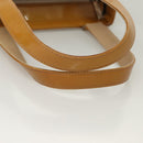 CHANEL Choco Bar Hand Bag Patent Leather Yellow Silver CC Auth mr1387-7