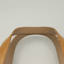 CHANEL Choco Bar Hand Bag Patent Leather Yellow Silver CC Auth mr1387-8