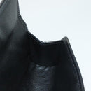 CELINE Macadam Canvas Pouch PVC Leather Black Gold Auth mr1397-15