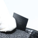 CELINE Macadam Canvas Pouch PVC Leather Black Gold Auth mr1397-17